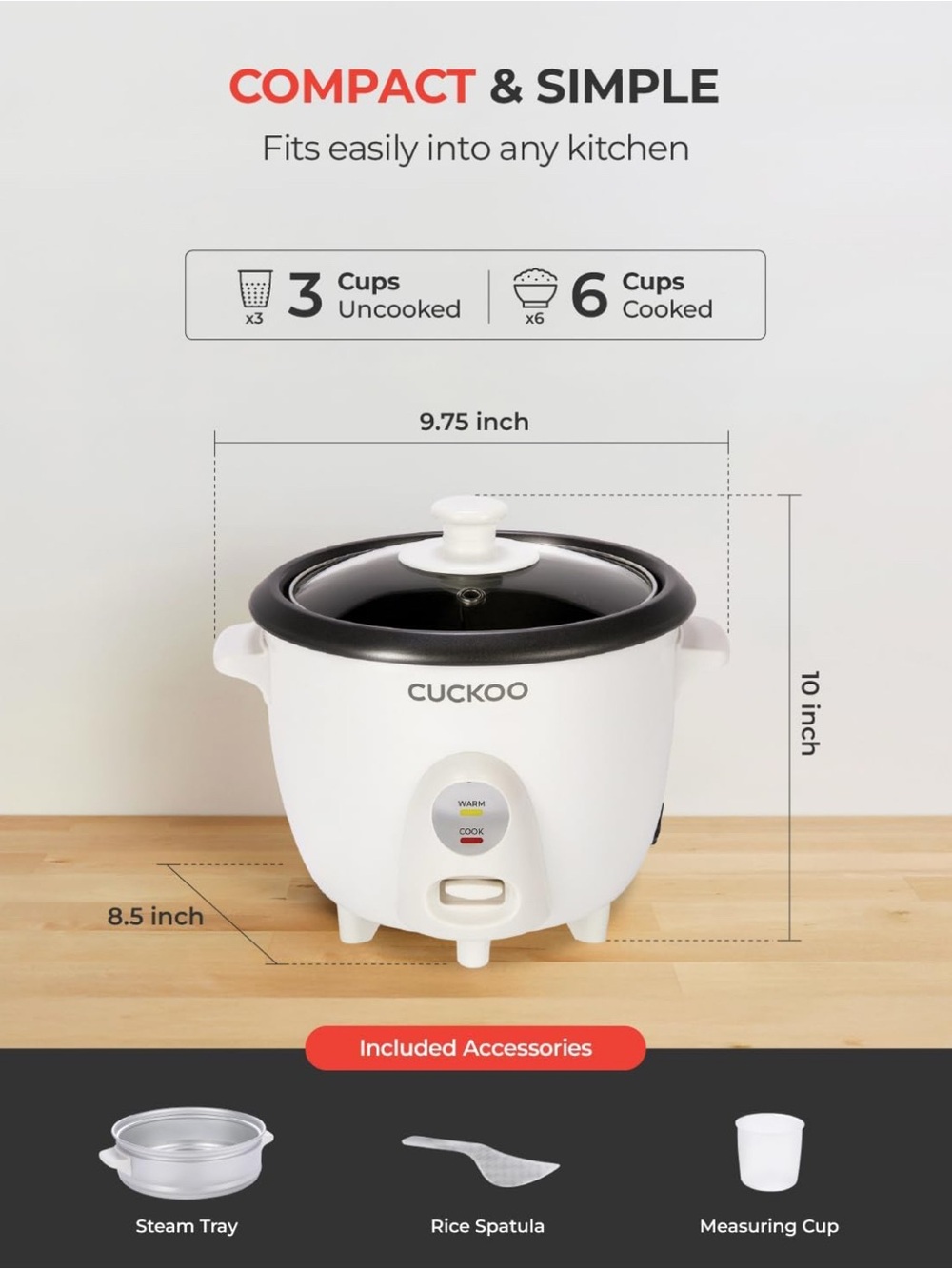Cuckoo Compact Rice Cooker - Used Once - Picture 2 of 4